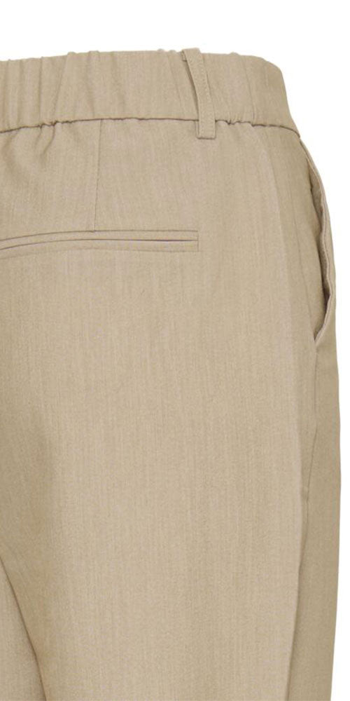 B.Young Straight Leg Cropped Trousers, hummus