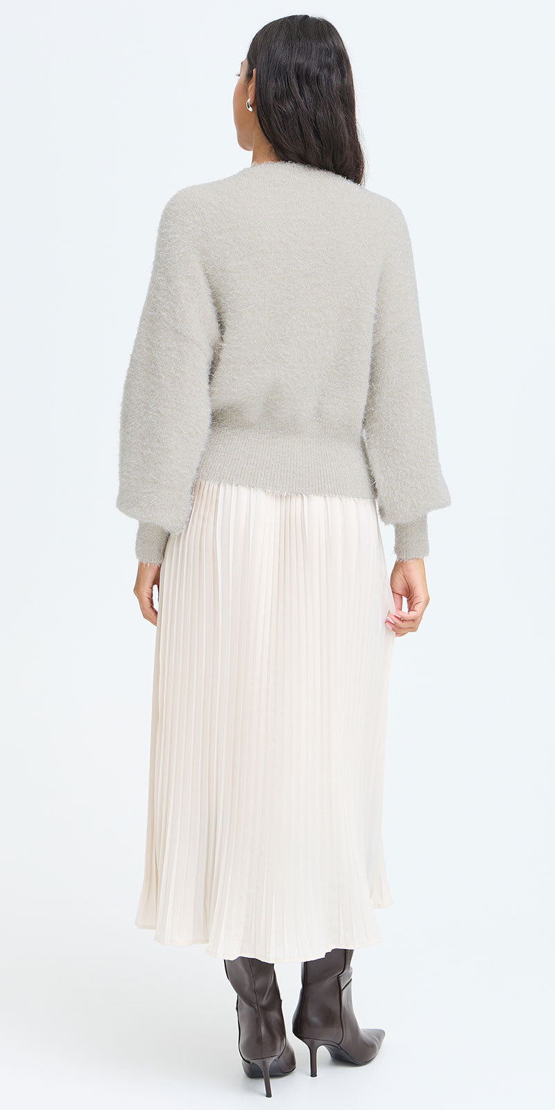 B.Young Sparkle Halo Sweater, frost