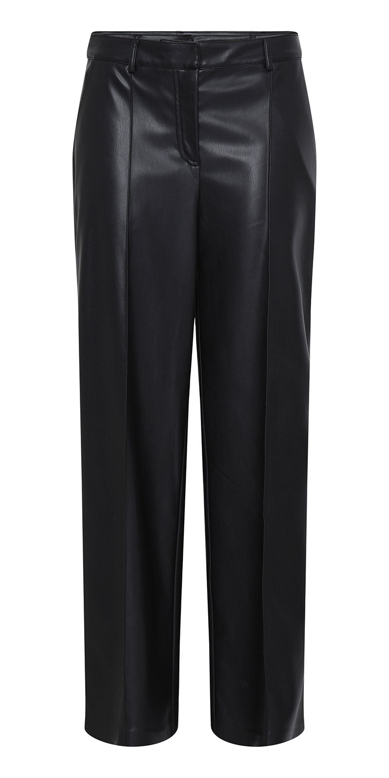 B.Young Faux Leather Pants, black