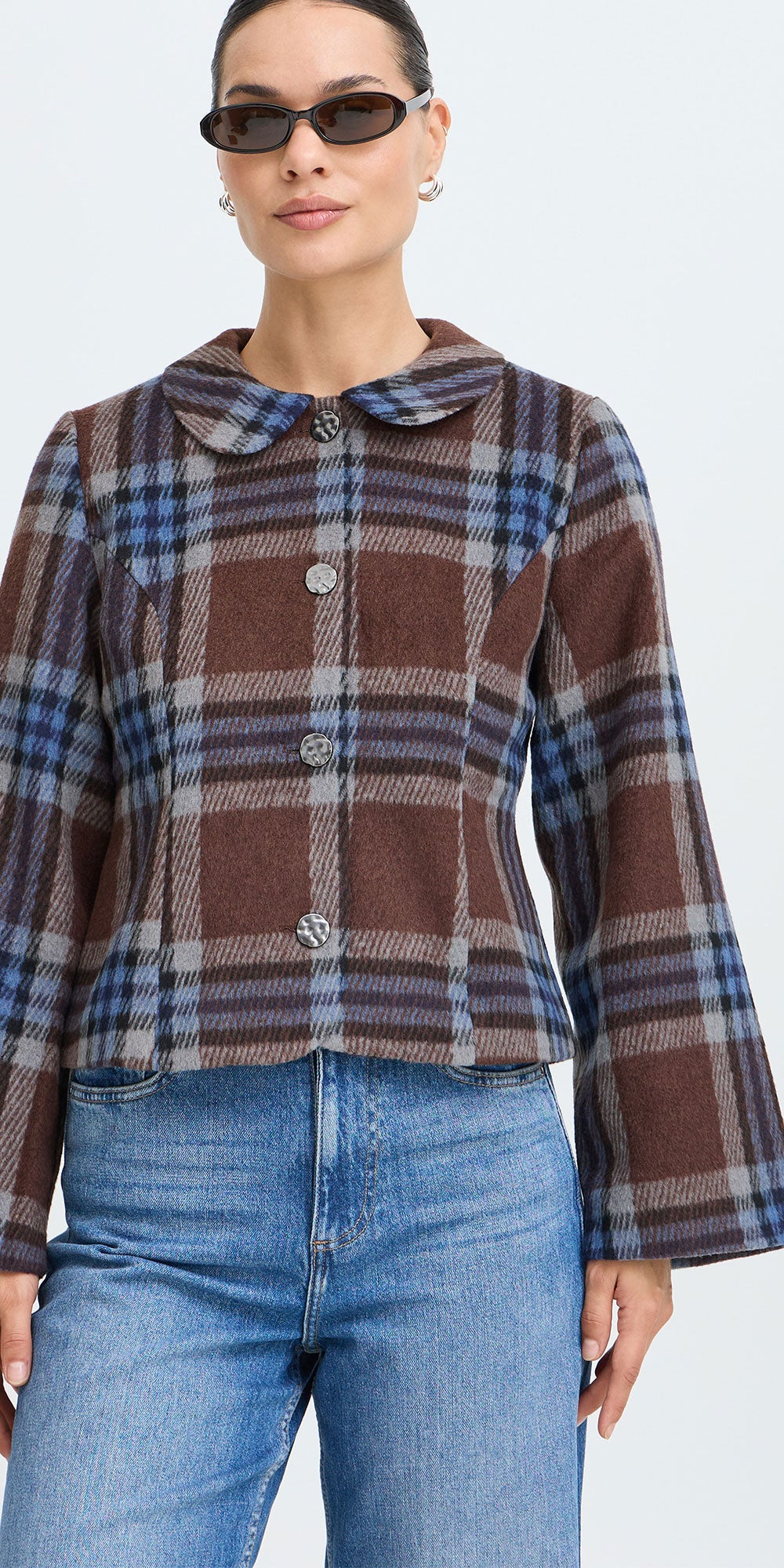 B.Young Bree Plaid Jacket