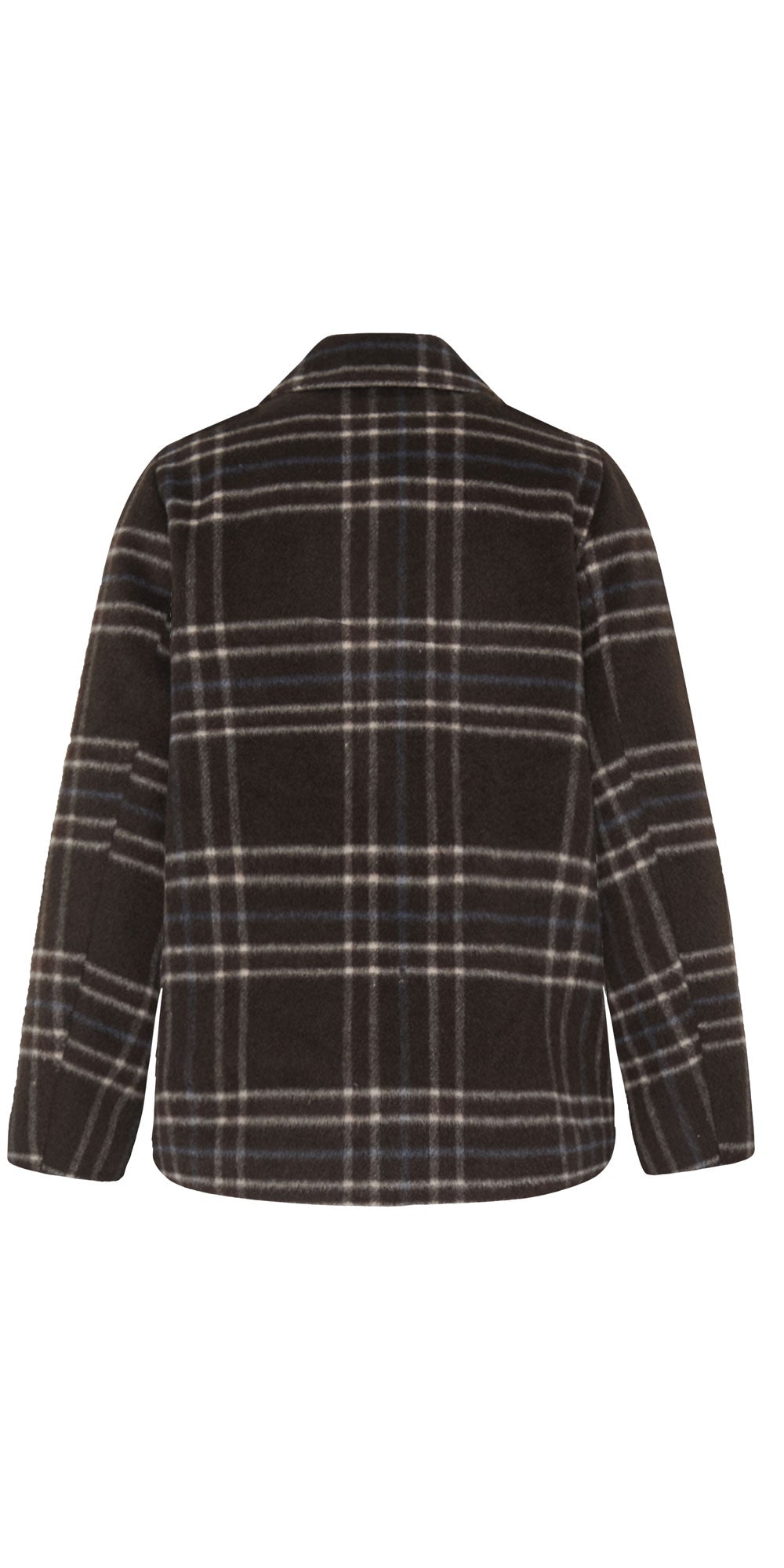 B.Young Brushed Plaid Coat