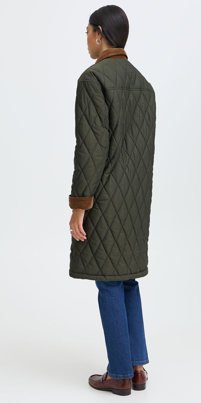 B.Young Quilted Barn Coat, green