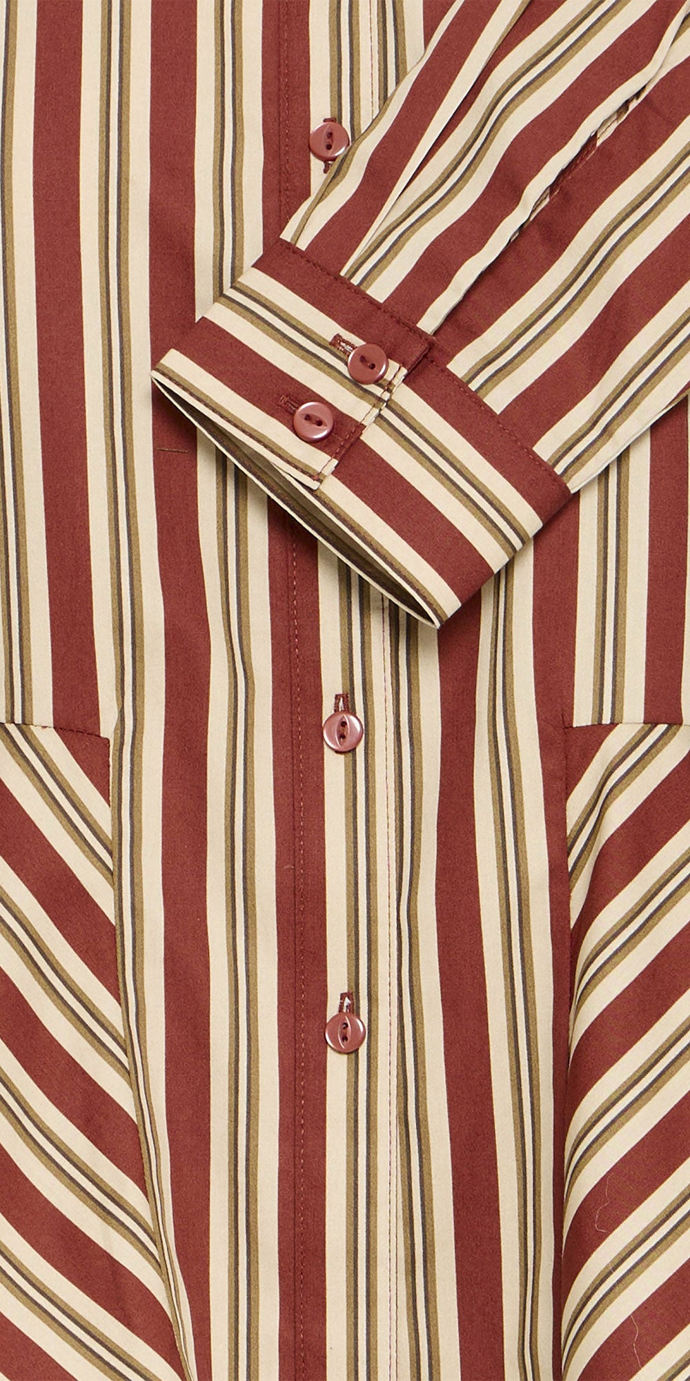 B.Young Striped Peplum Shirt