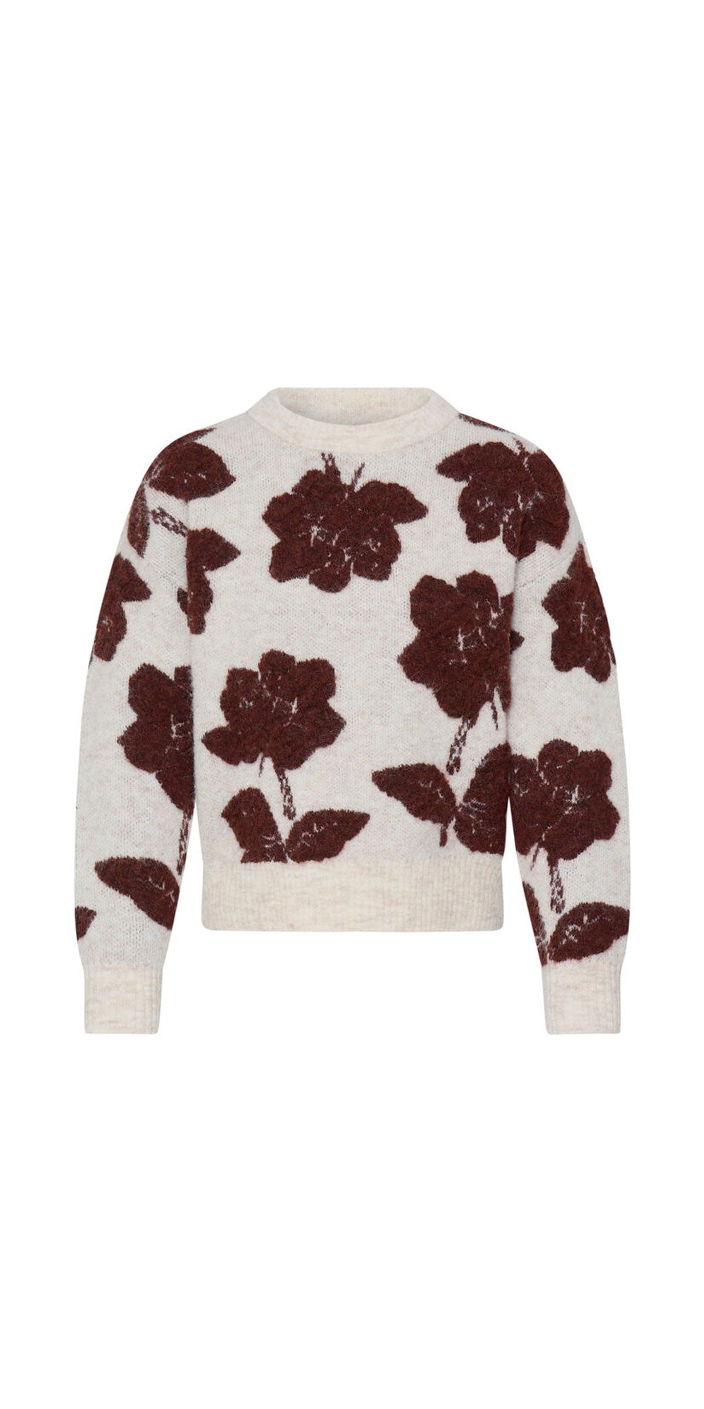 B.Young Textural Flower Sweater