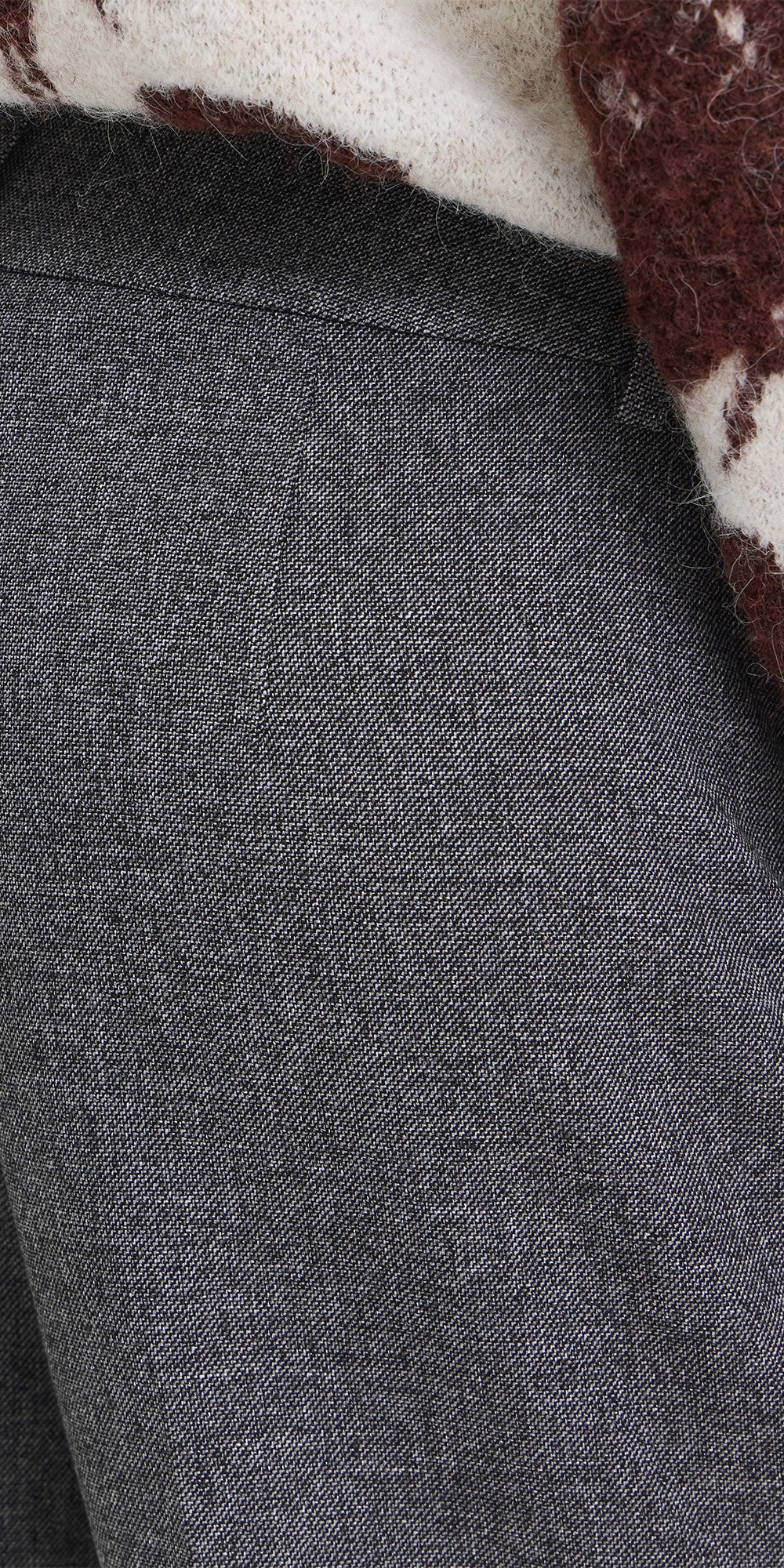 B.Young Tweed Trousers, charcoal melange