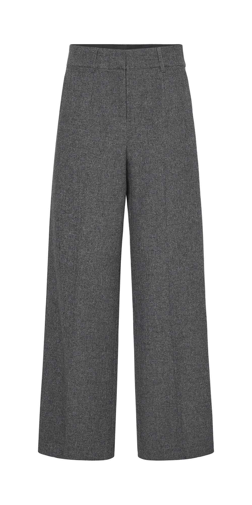 B.Young Tweed Trousers, charcoal melange