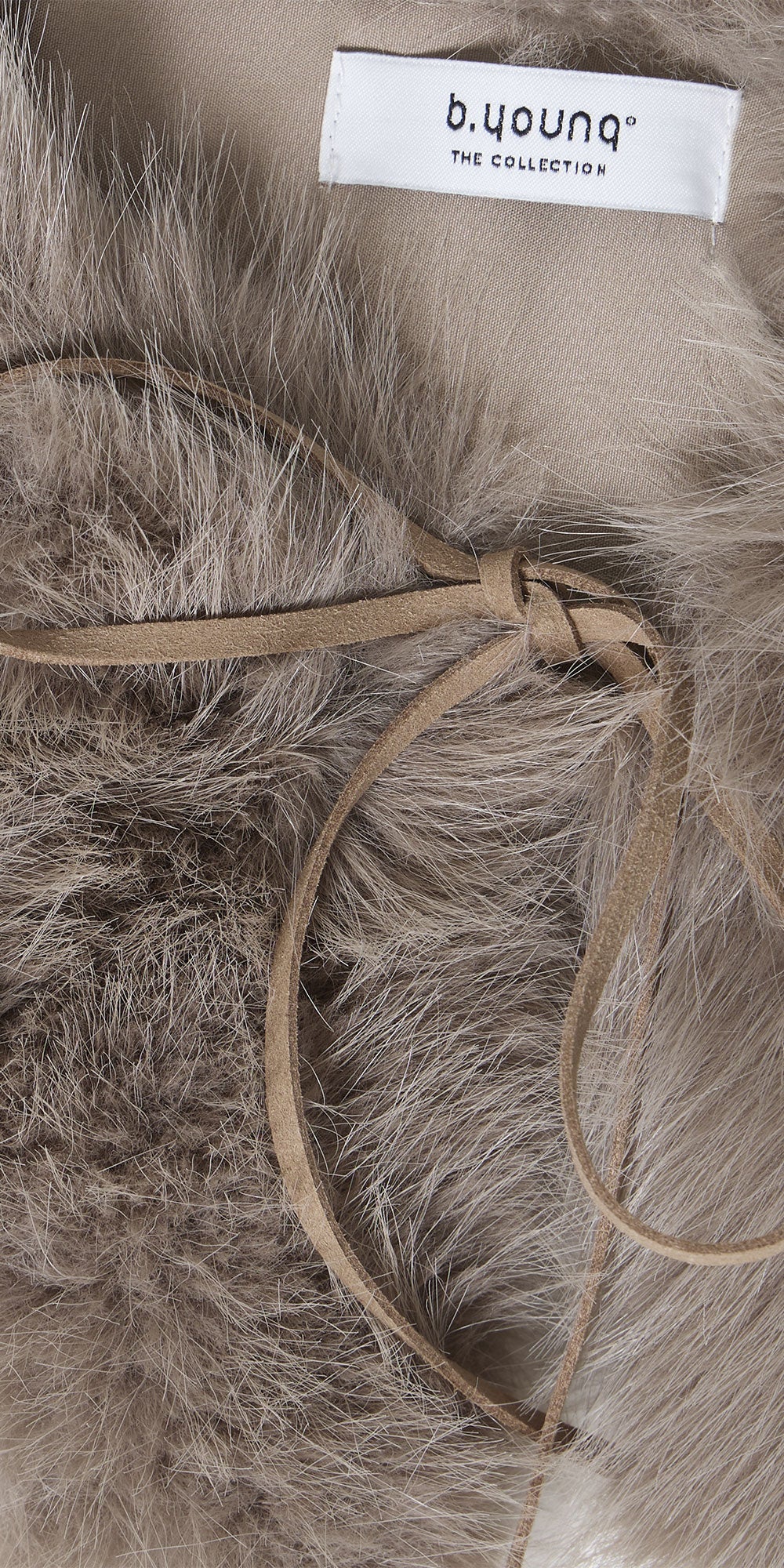 B.Young Faux Fur Collar, fawn