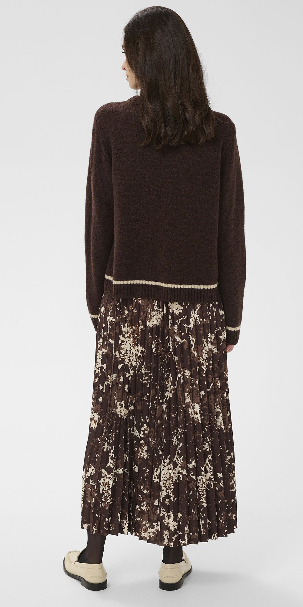 Culture Wool Crew Neck Sweater, chocolate brown