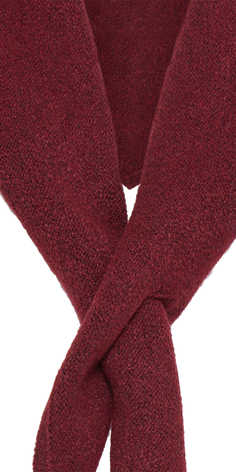 Ichi Looped Triangle Scarf, dark red
