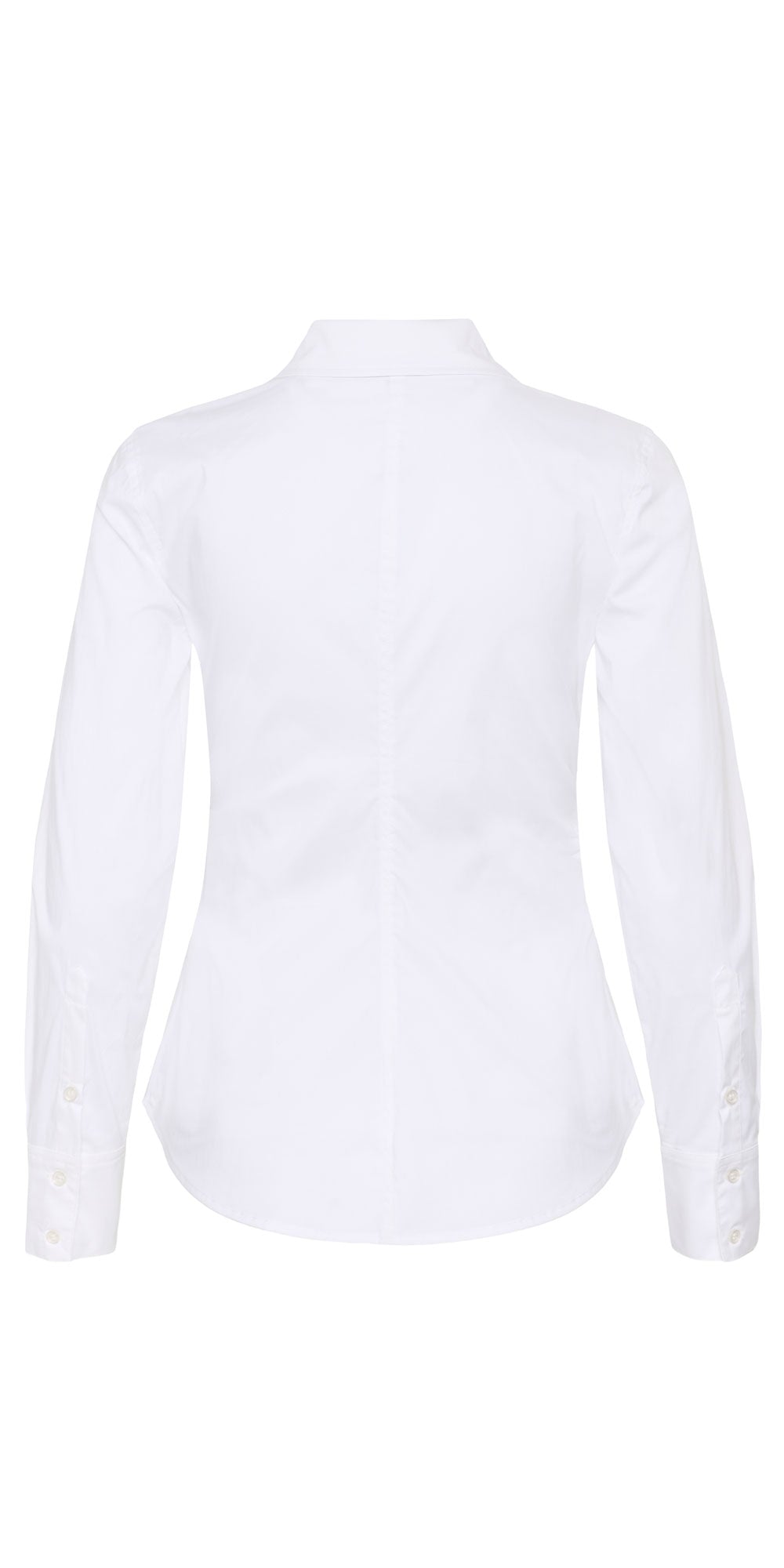 Kaffe Asymmetrical Button Up Shirt, bright white