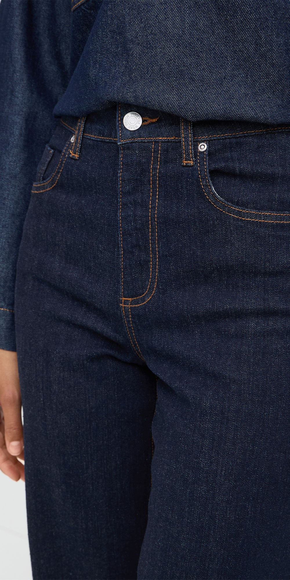 B.Young Stripe Cuffed Jeans