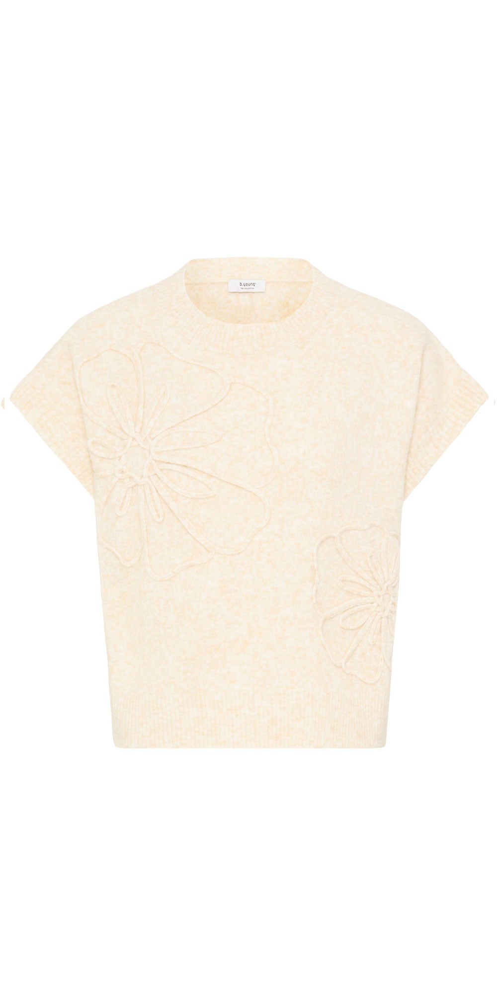 B.Young Corded Flower Vest, birch
