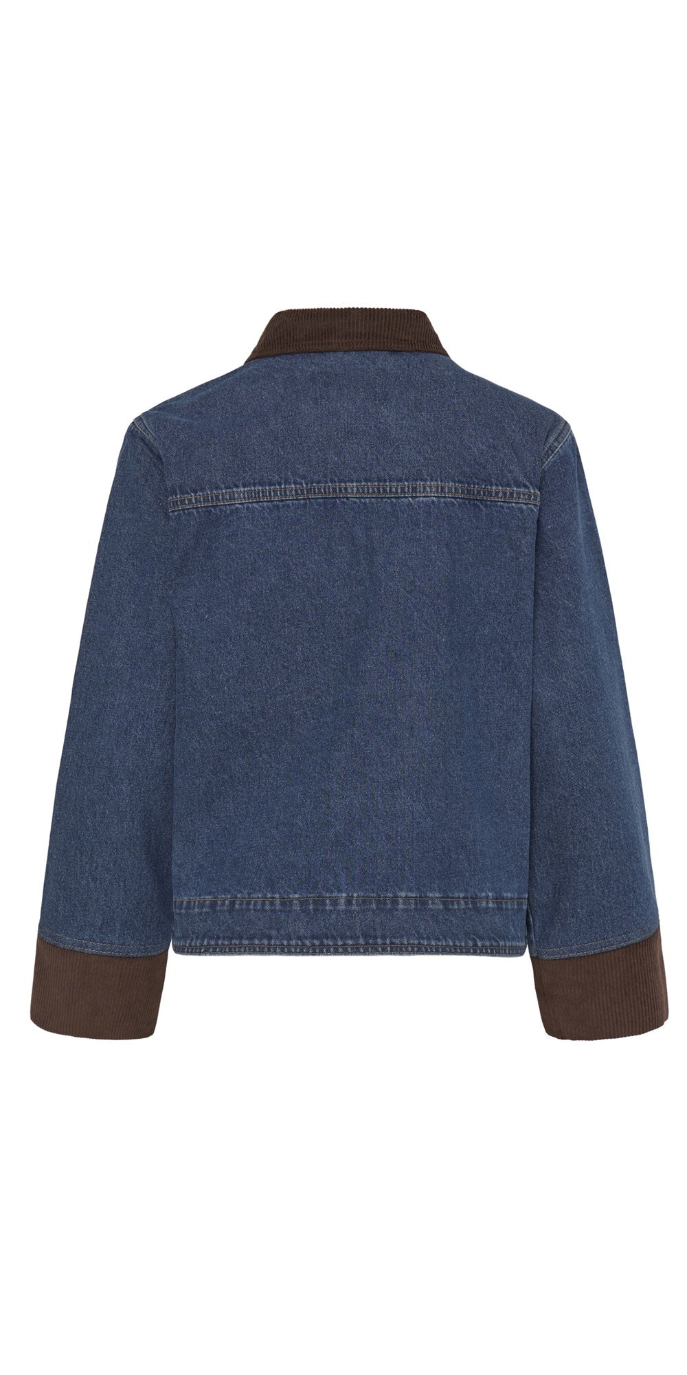 B.Young Contrast Denim Jacket
