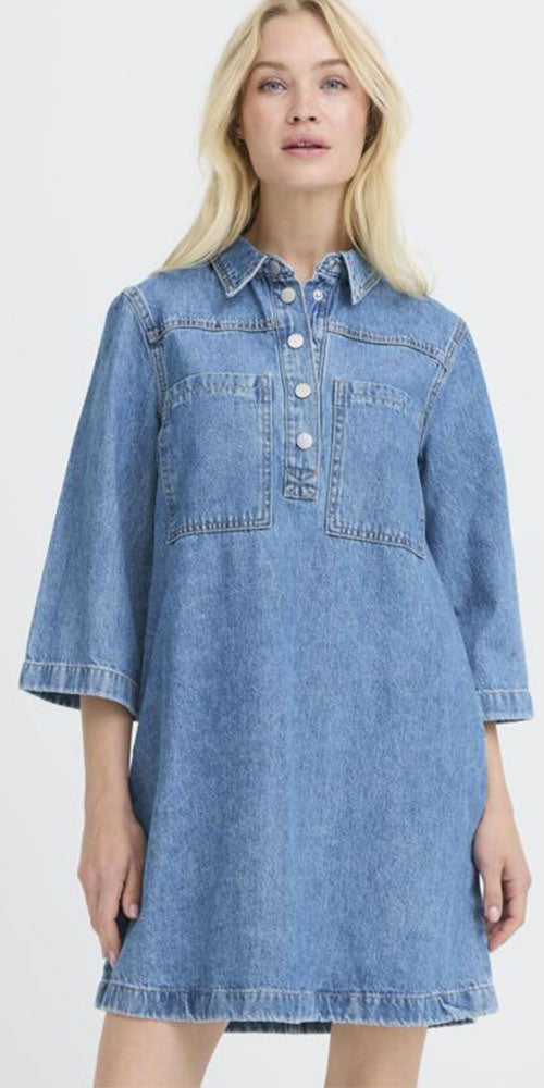 B.Young Denim Shift Dress