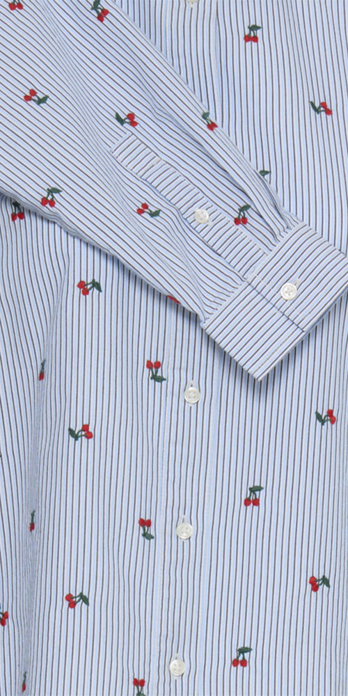 B.Young Embroidered Cherry Shirt