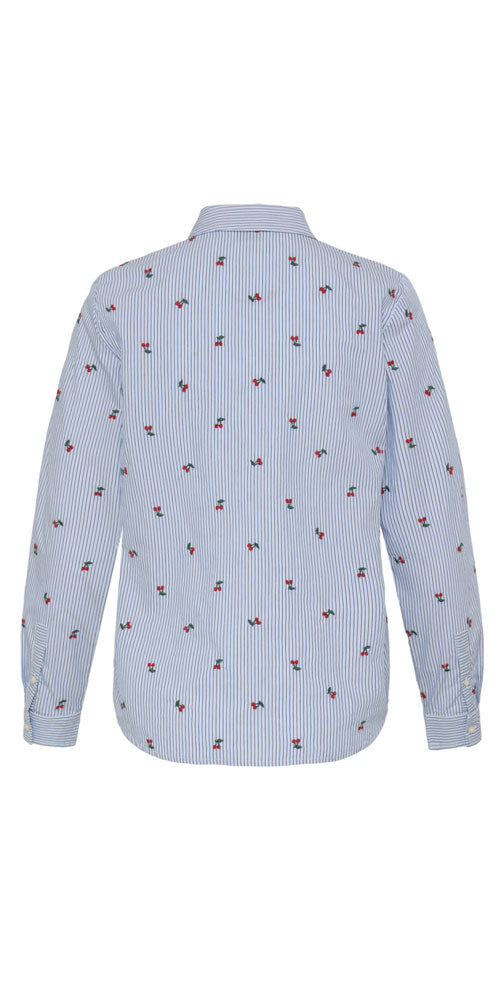 B.Young Embroidered Cherry Shirt