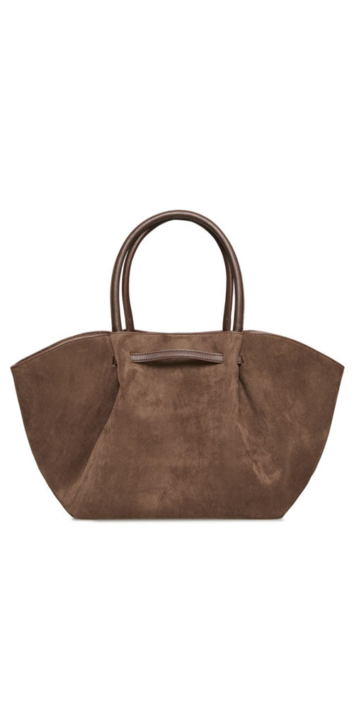 B.Young Faux Suede Shopper, chocolate brown