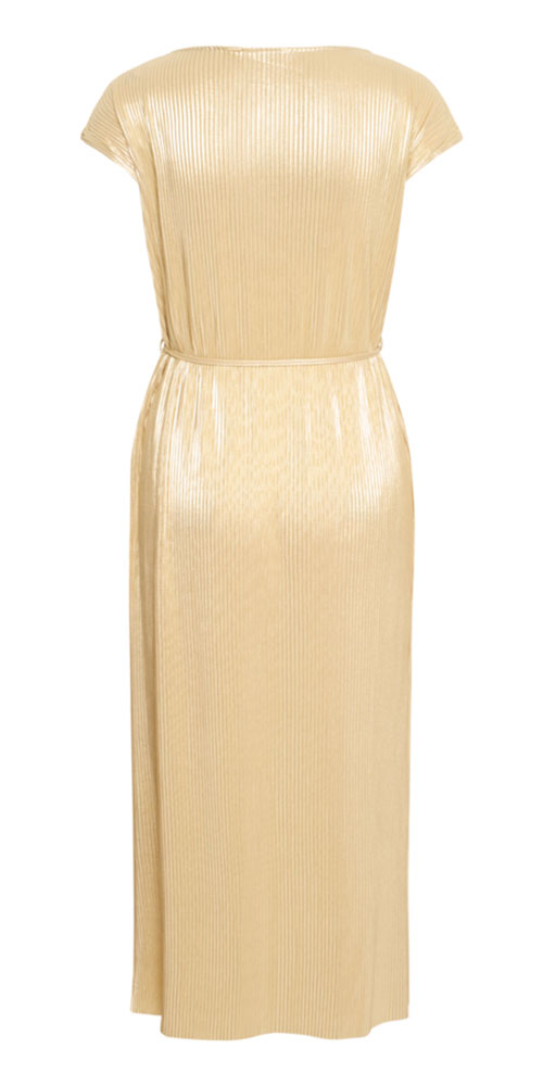 B.Young Gilded Pleat Dress