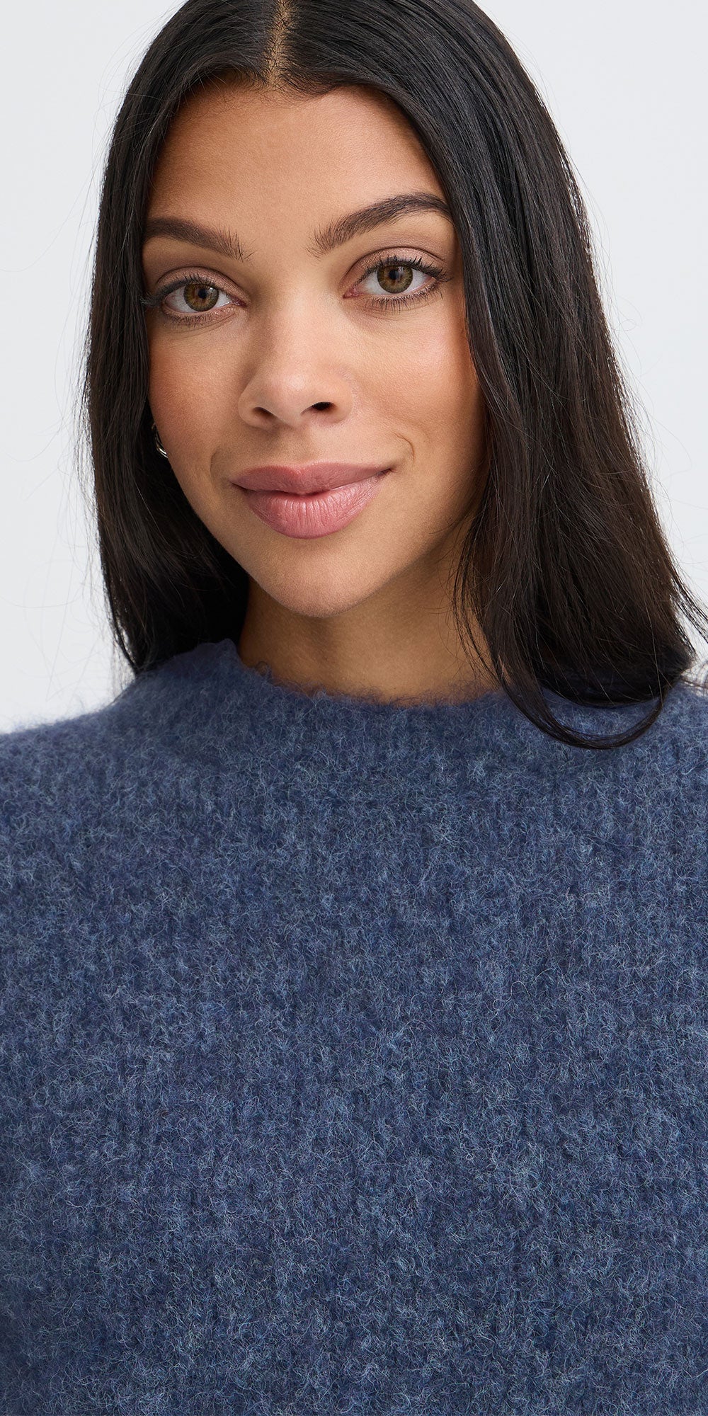 B.Young Half Sleeve Sweater, denim blue