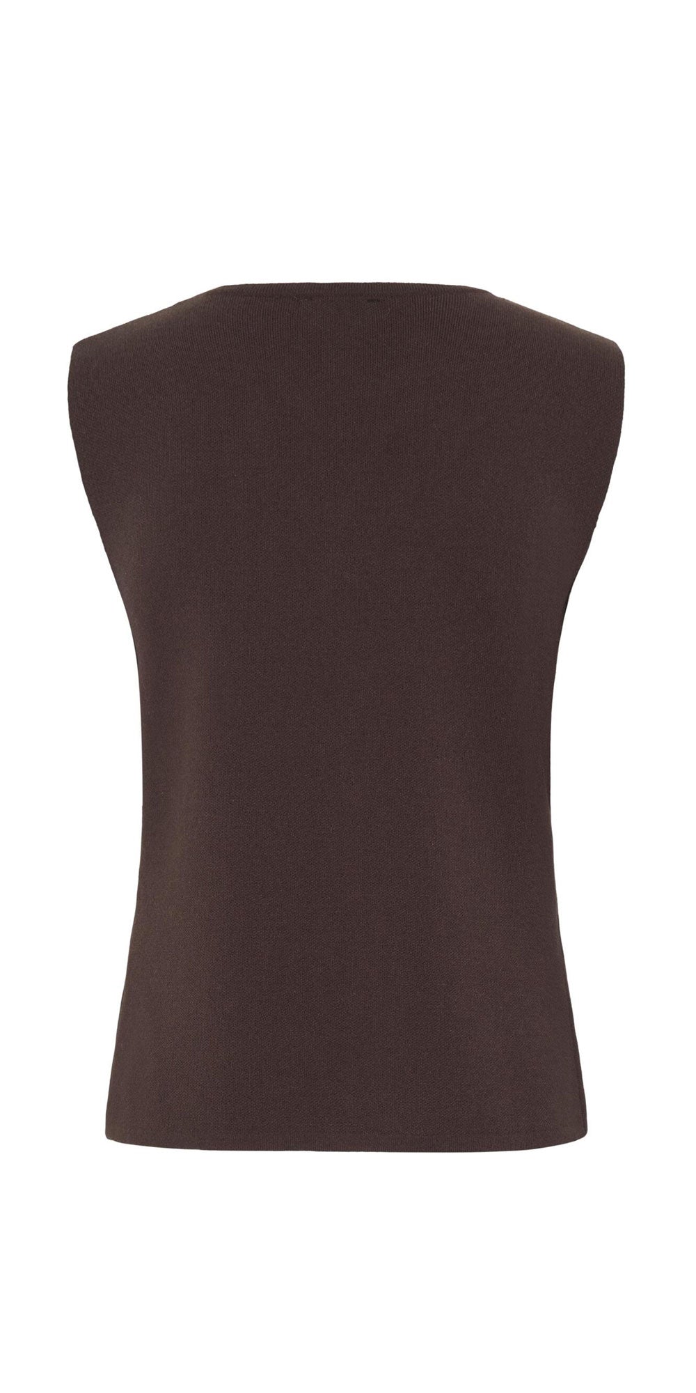 B.Young Knit Vest, chocolate brown