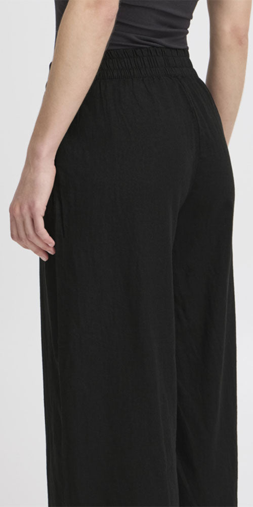 B.Young Linen Blend Pants, black