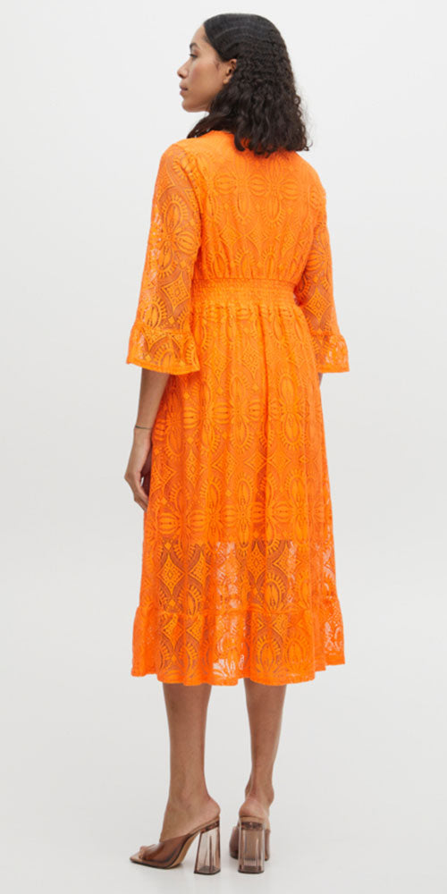 B.Young Retro Boho Dress, tangerine