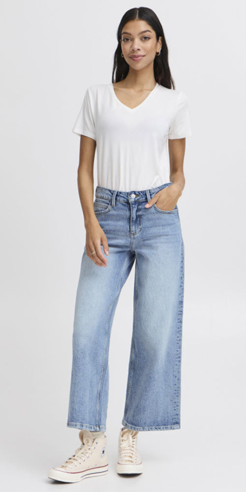 B.Young Classic Wide Leg Jeans