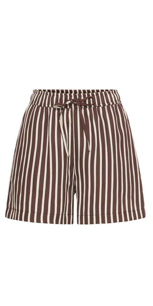B.Young Espresso Striped Shorts