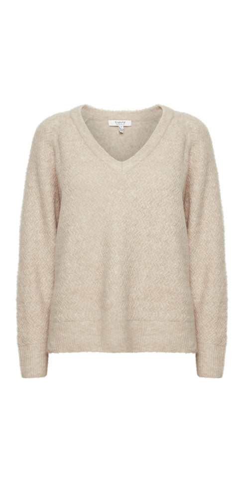 B.Young Textured Pullover, birch