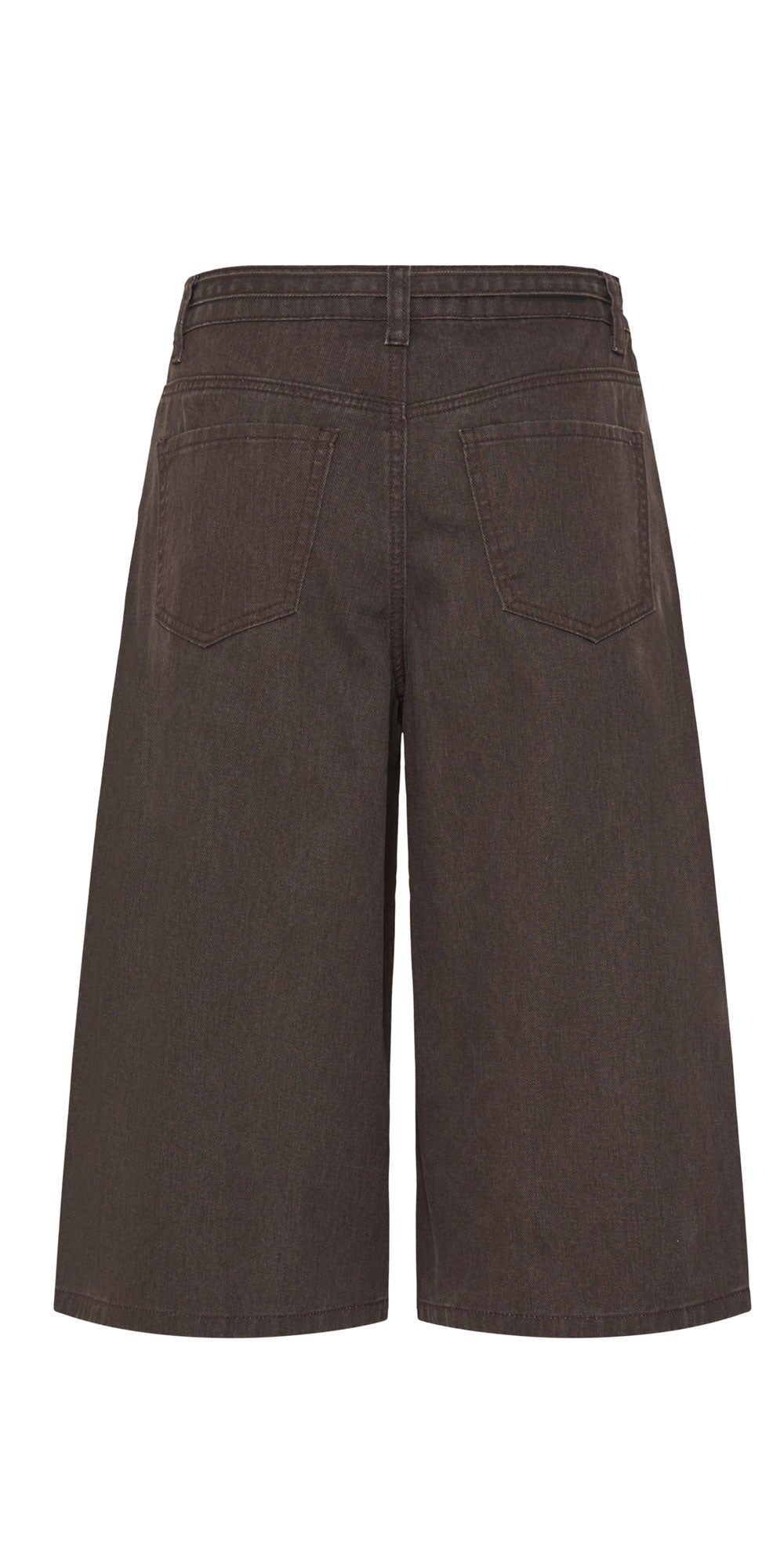 B.Young Tie Detail Jorts, washed chocolate