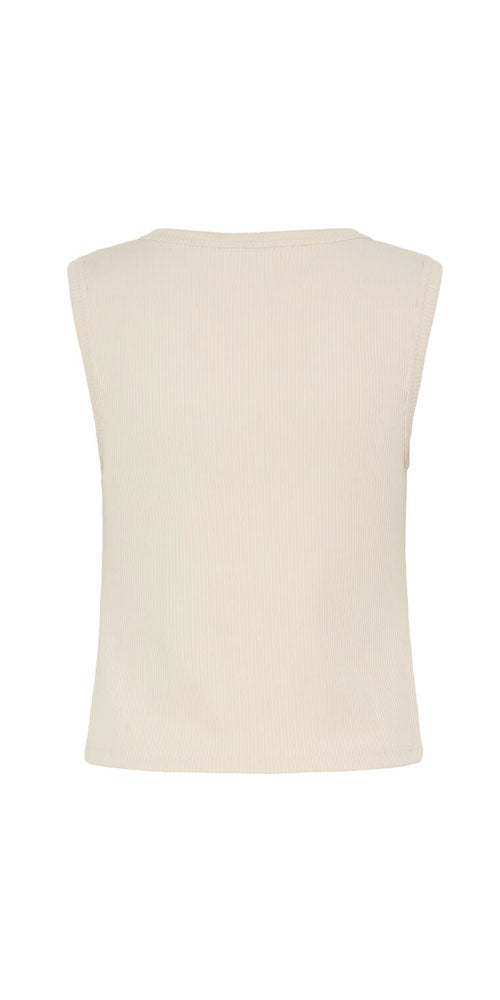 B.Young Ribbed Jersey Vest, birch