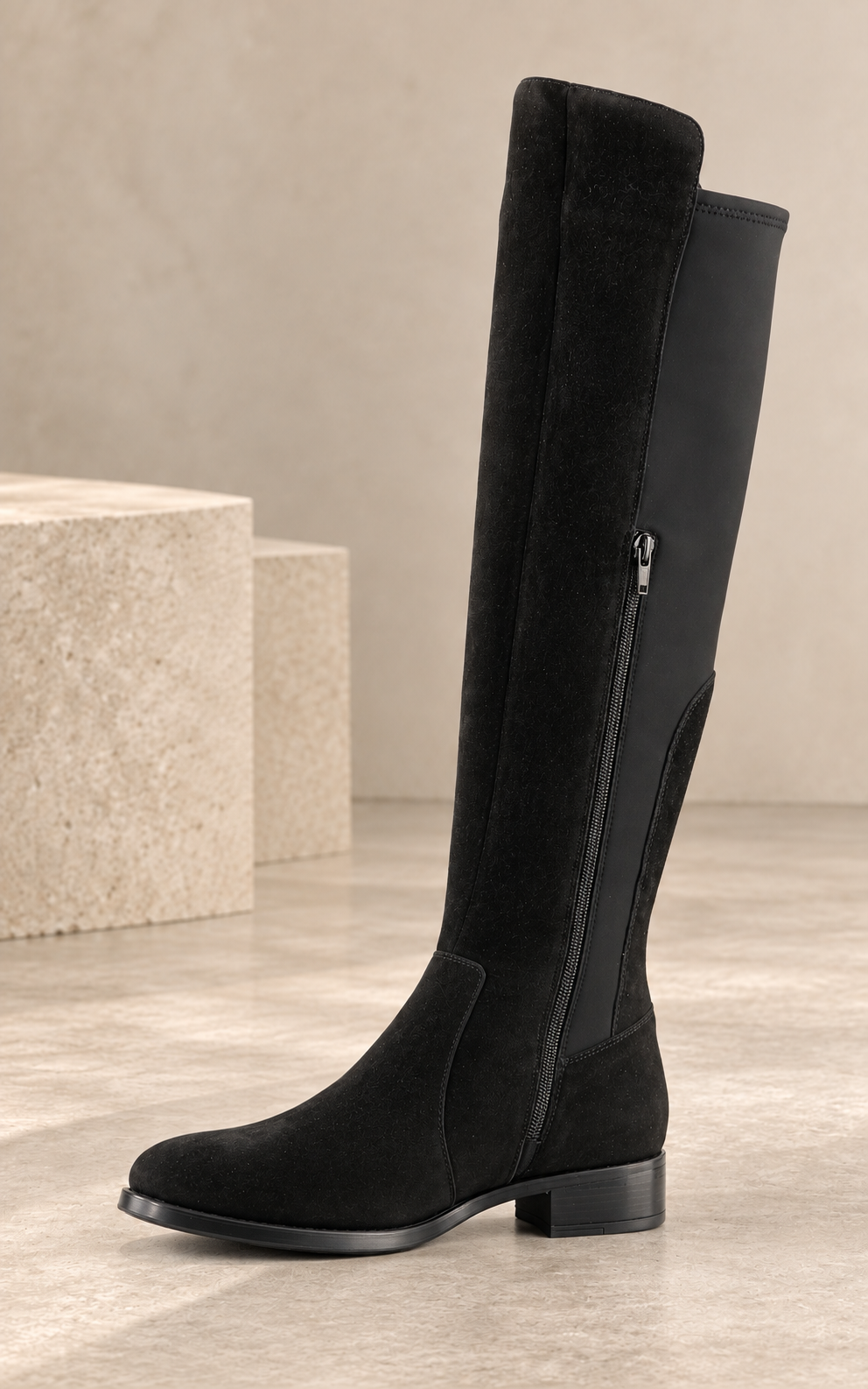 Bos & Co. Bunt Boots, black suede