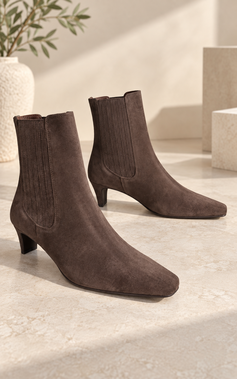 Bueno Sloane Boots, brown suede