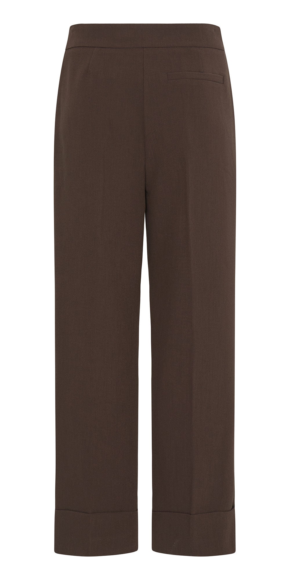 B.Young Cuffed Trousers, chocolate brown