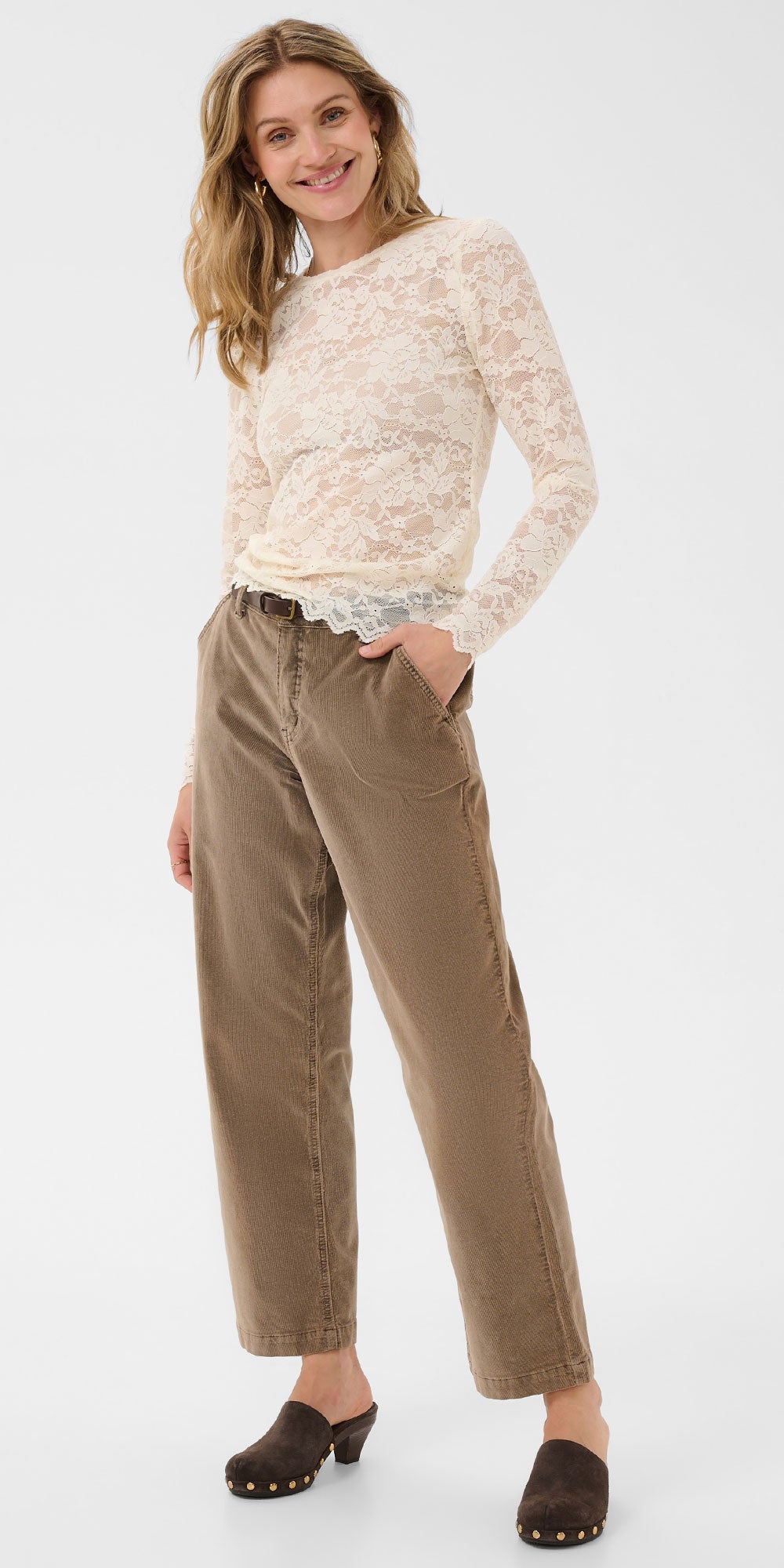 Cream Lace Top, cream