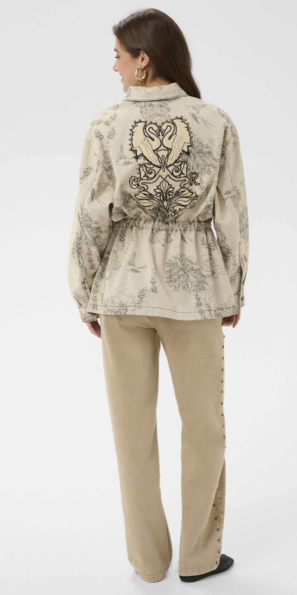 Cream Toile Print Jacket