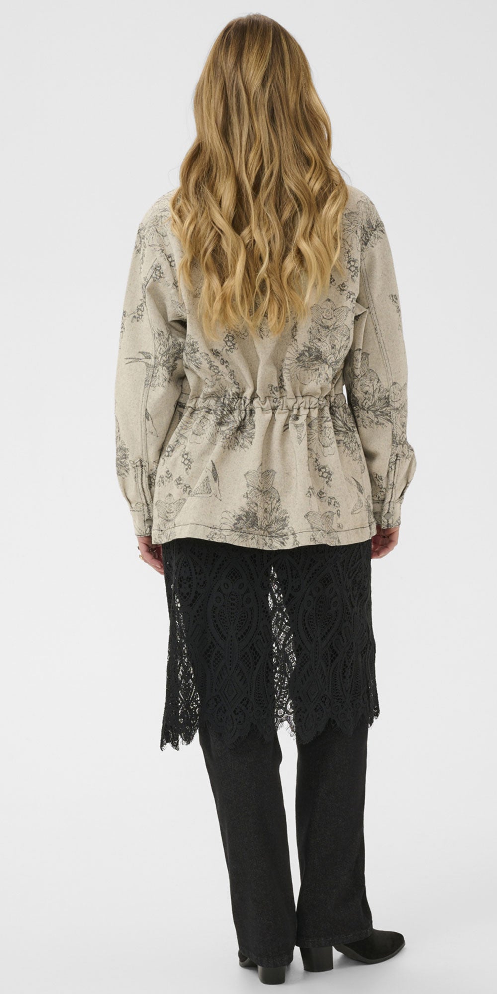 Cream Toile Print Jacket