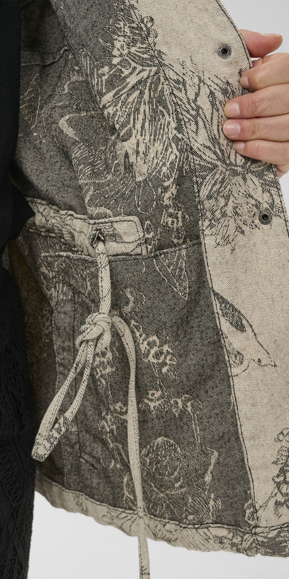 Cream Toile Print Jacket