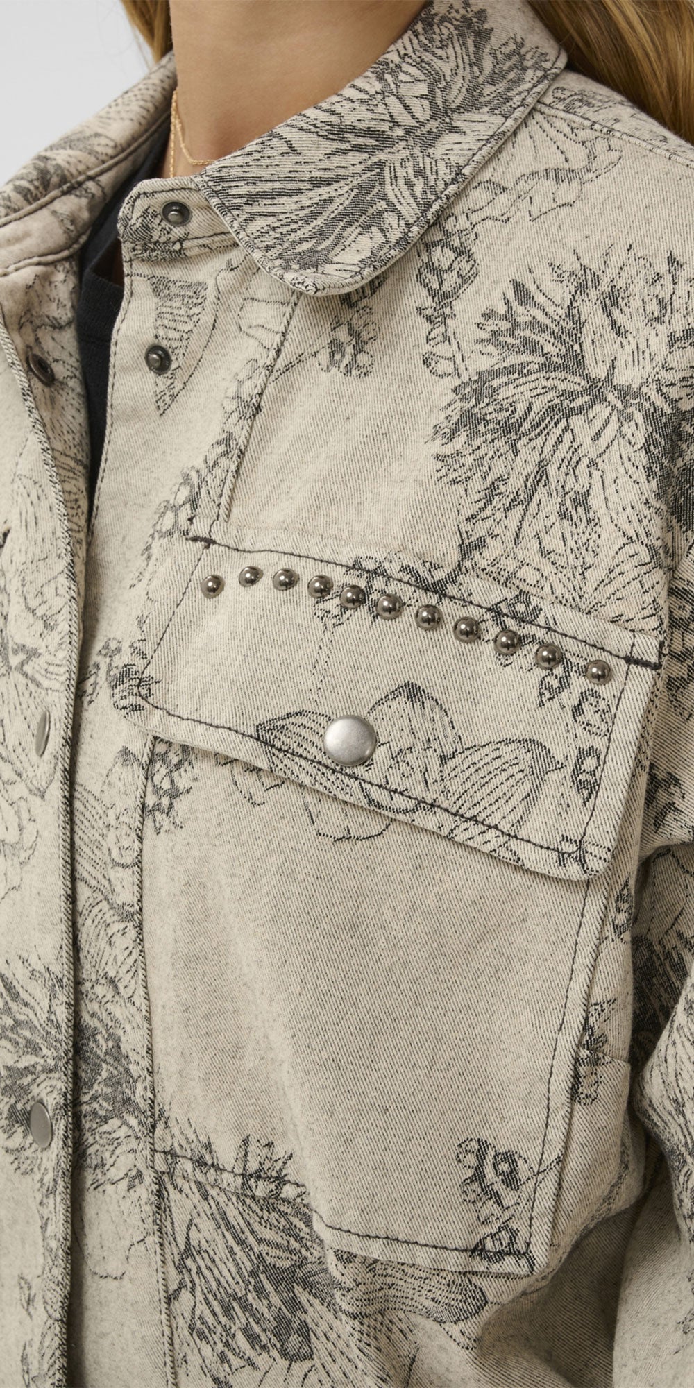 Cream Toile Print Jacket