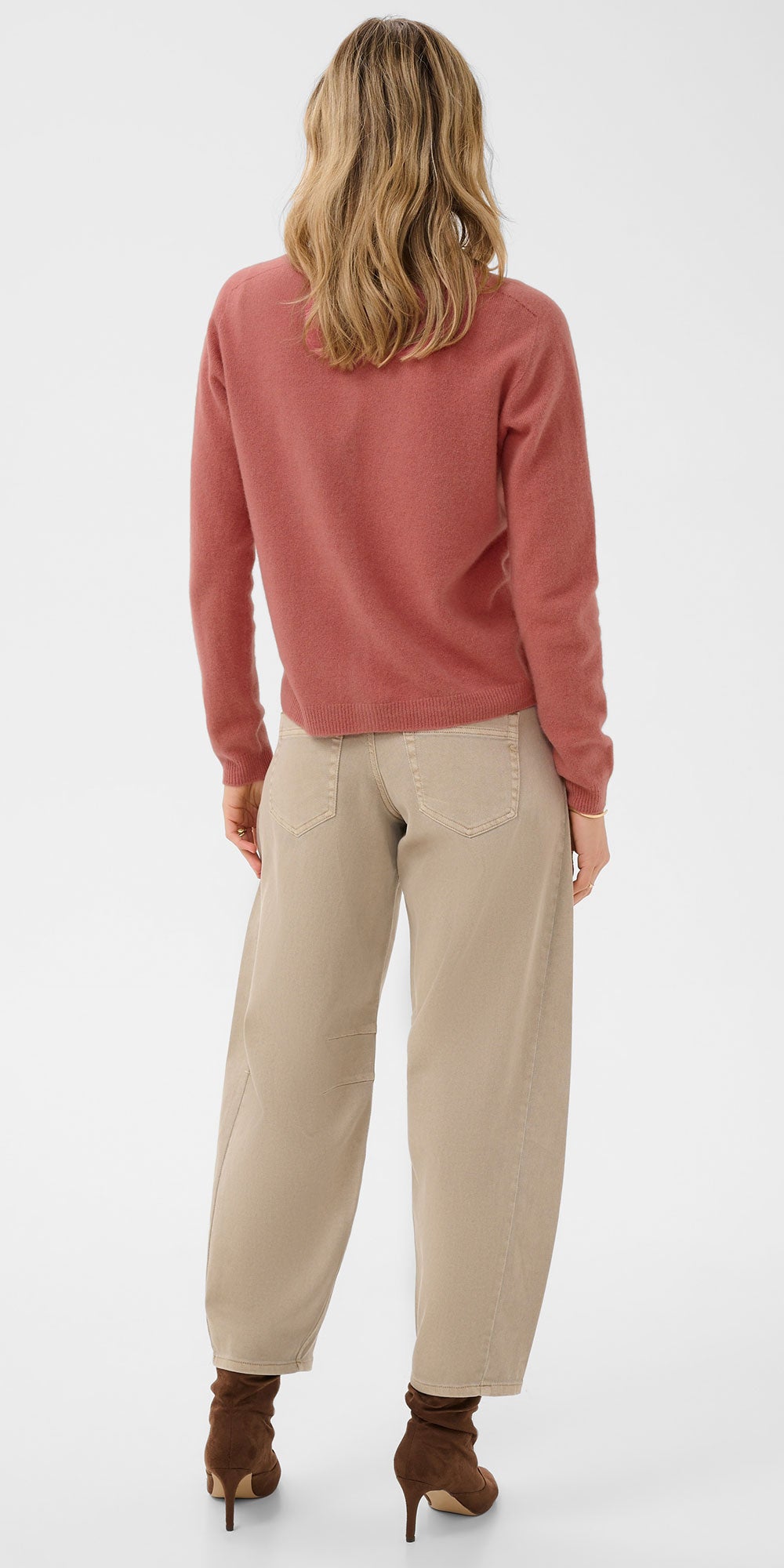 Cream Wool Cardy, mauvewood