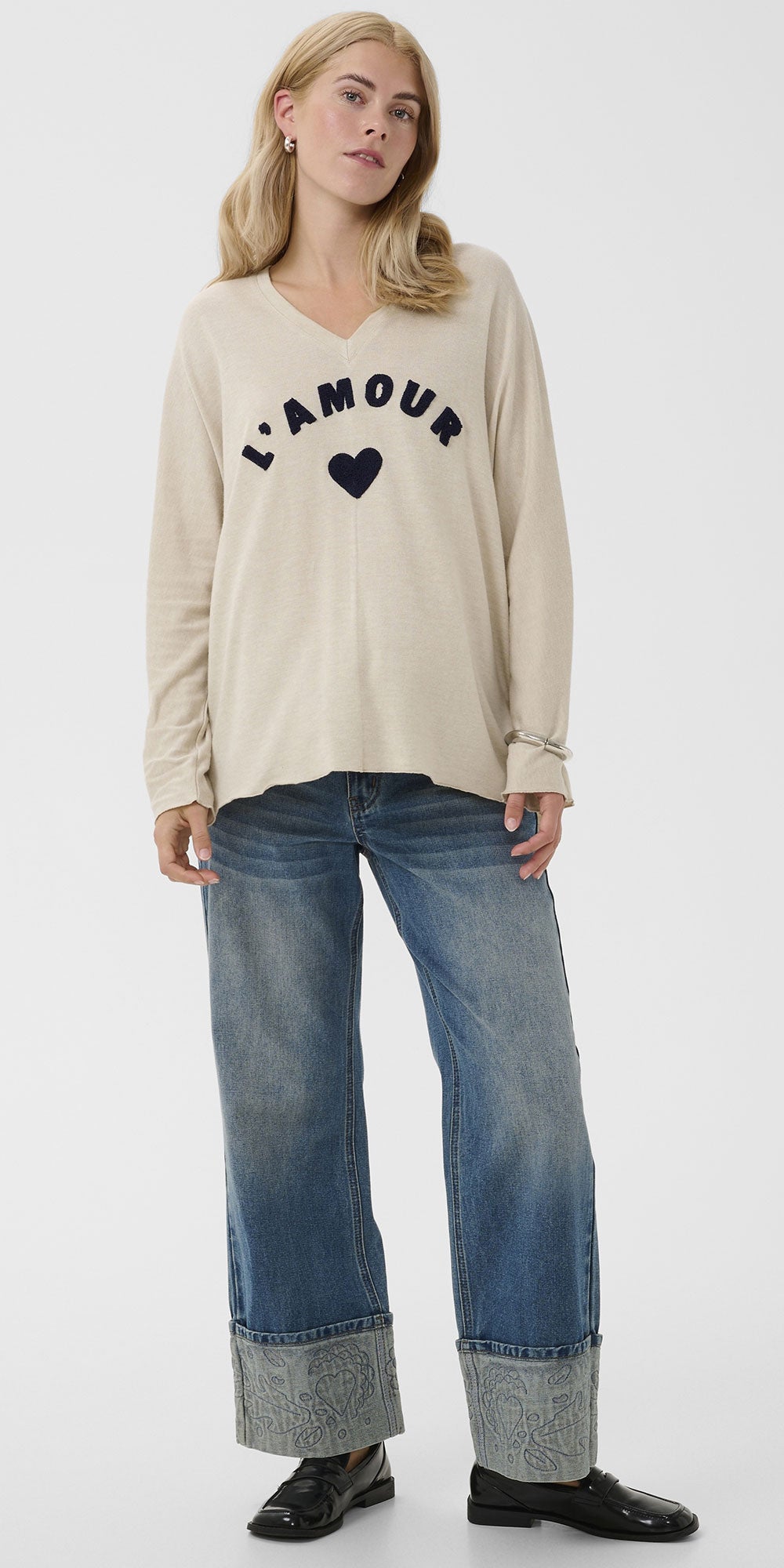 Culture Amour Long Sleeve Knit Top