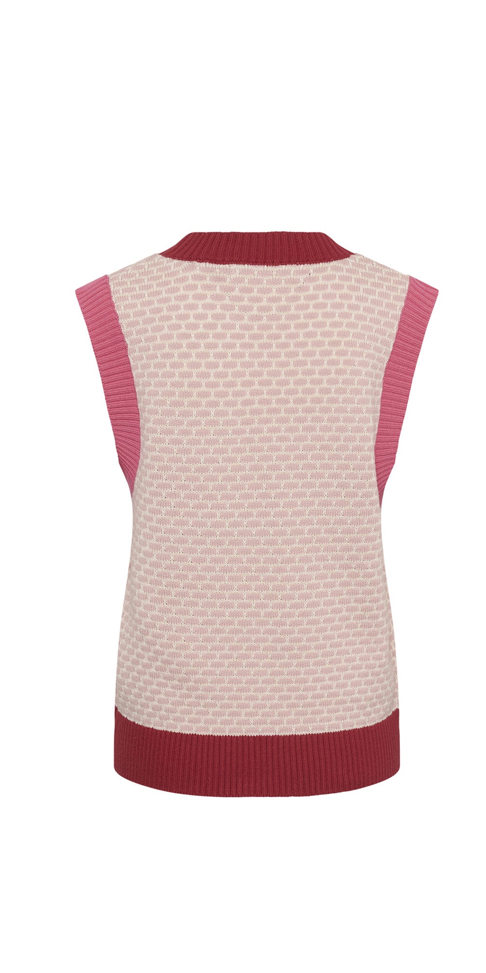 Culture Cotton Contrast Knit Vest