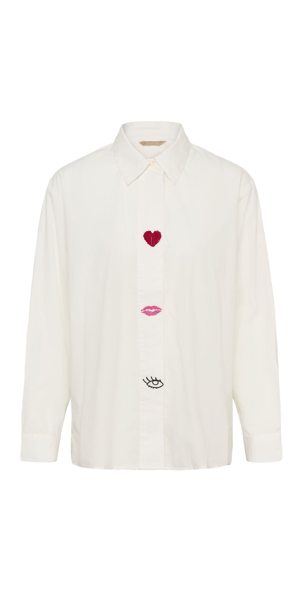 Culture Embroidered Placket Shirt