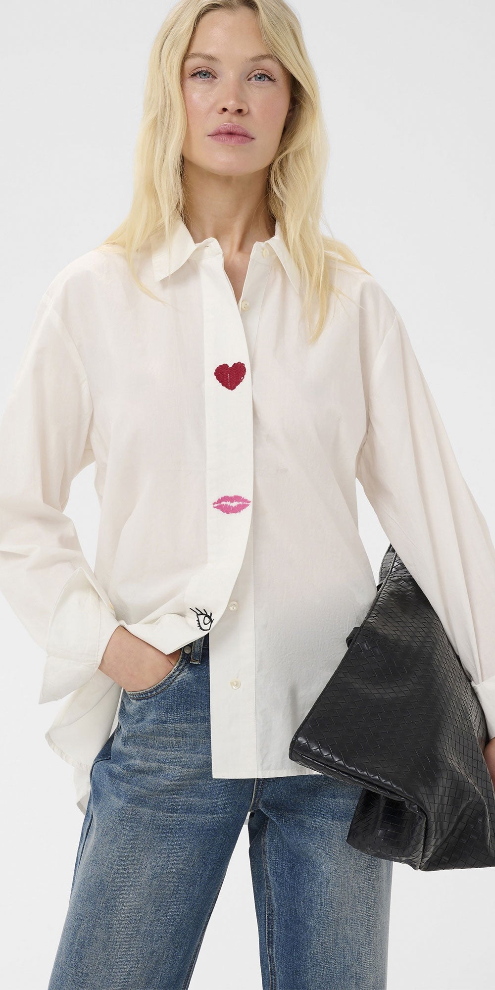 Culture Embroidered Placket Shirt