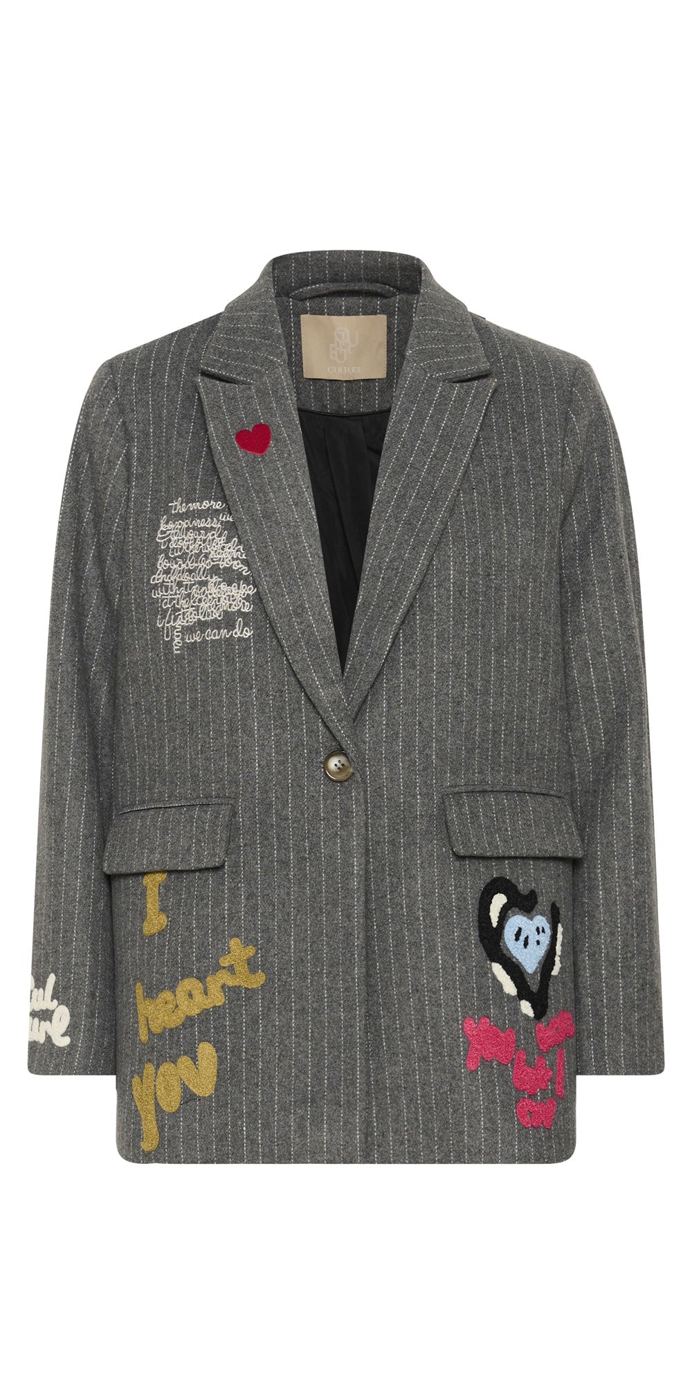 Culture Heart Graffiti Flannel Blazer