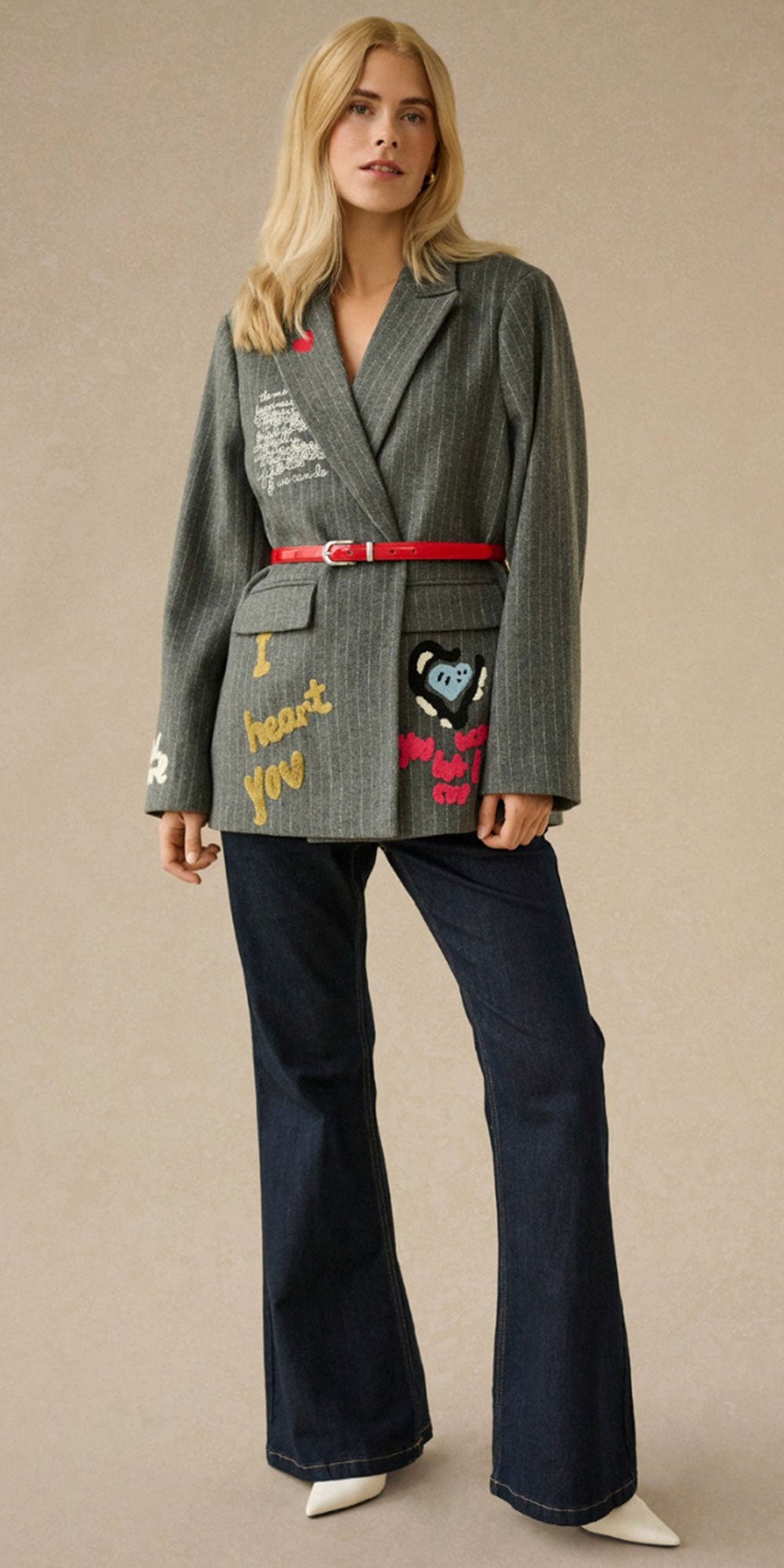 Culture Heart Graffiti Flannel Blazer