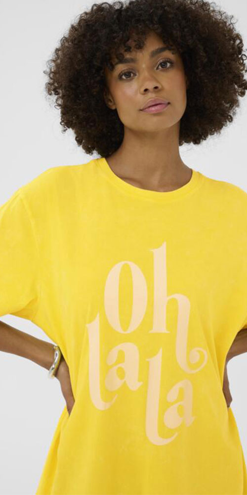 Culture Oversized Oh La La Tee