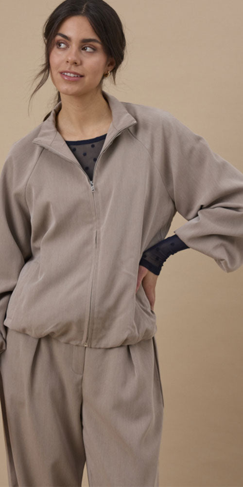 Fransa Lightweight Bubble Bomber, tan