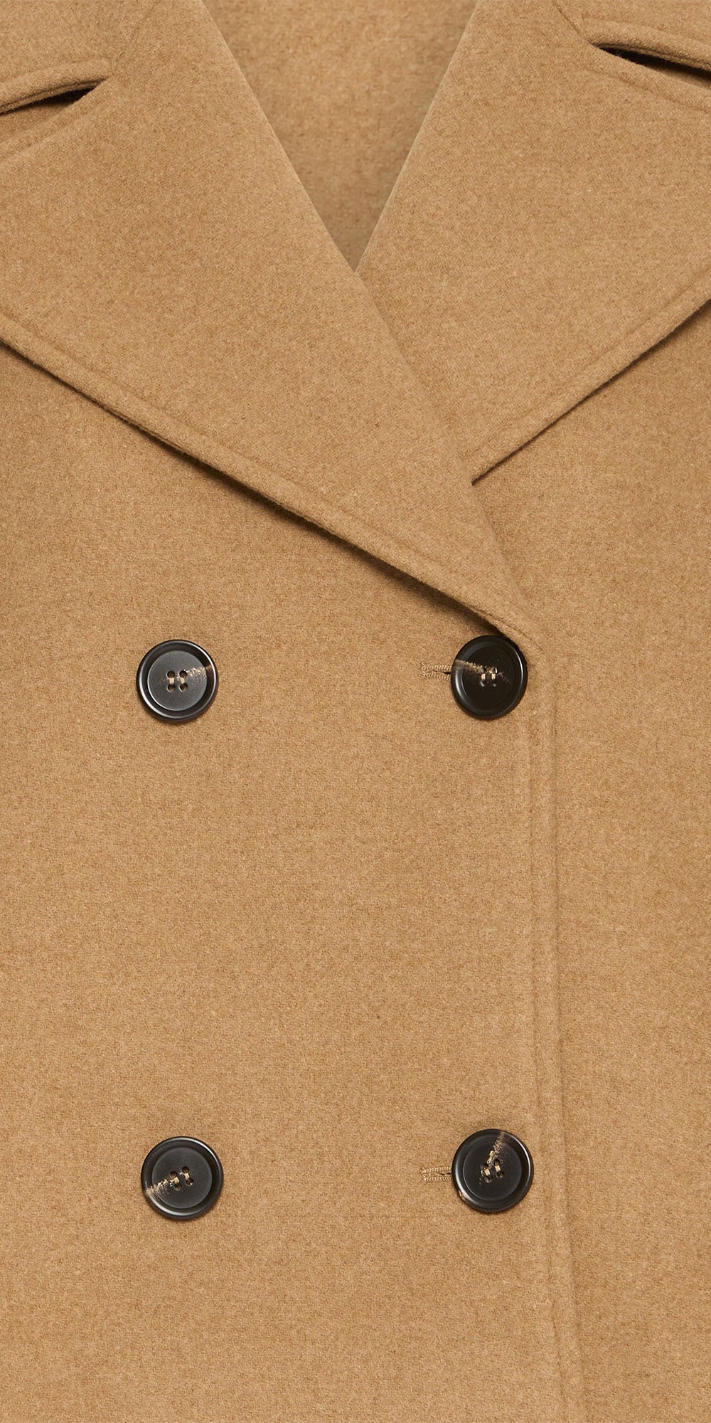 Fransa Pea Coat, camel