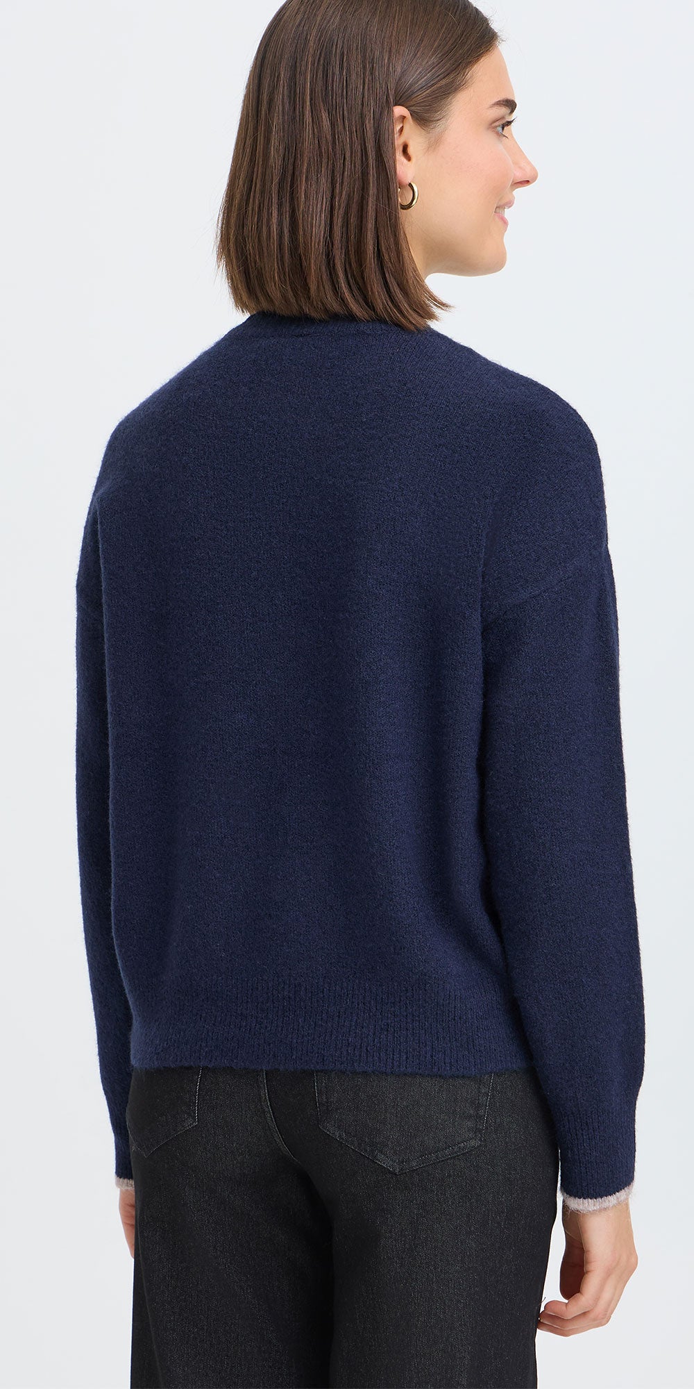Fransa Ciao Sweater, navy
